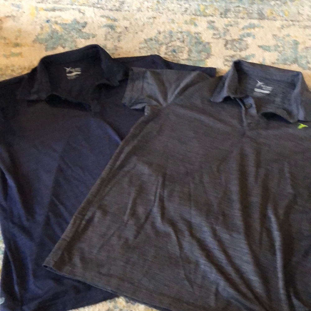 Boys size large 2 Go-Dry polos (10/12)